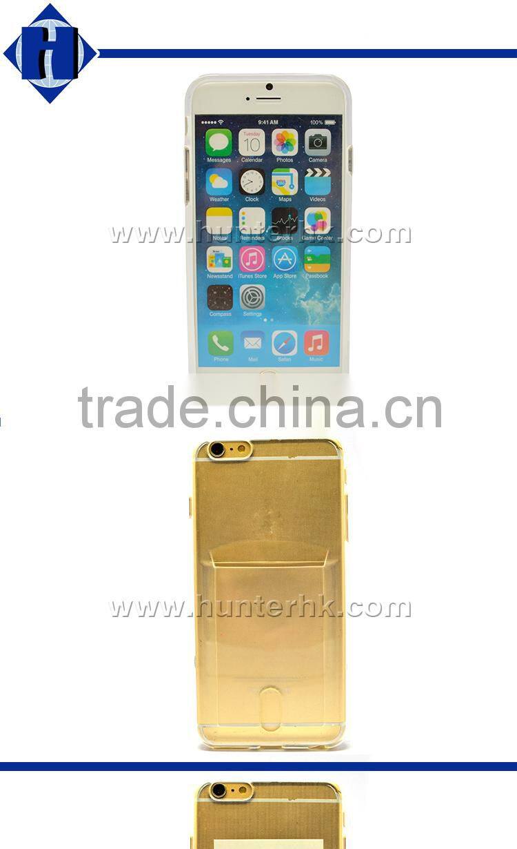 Simple Clear TPU Back Cover For iphone6 5.5inch