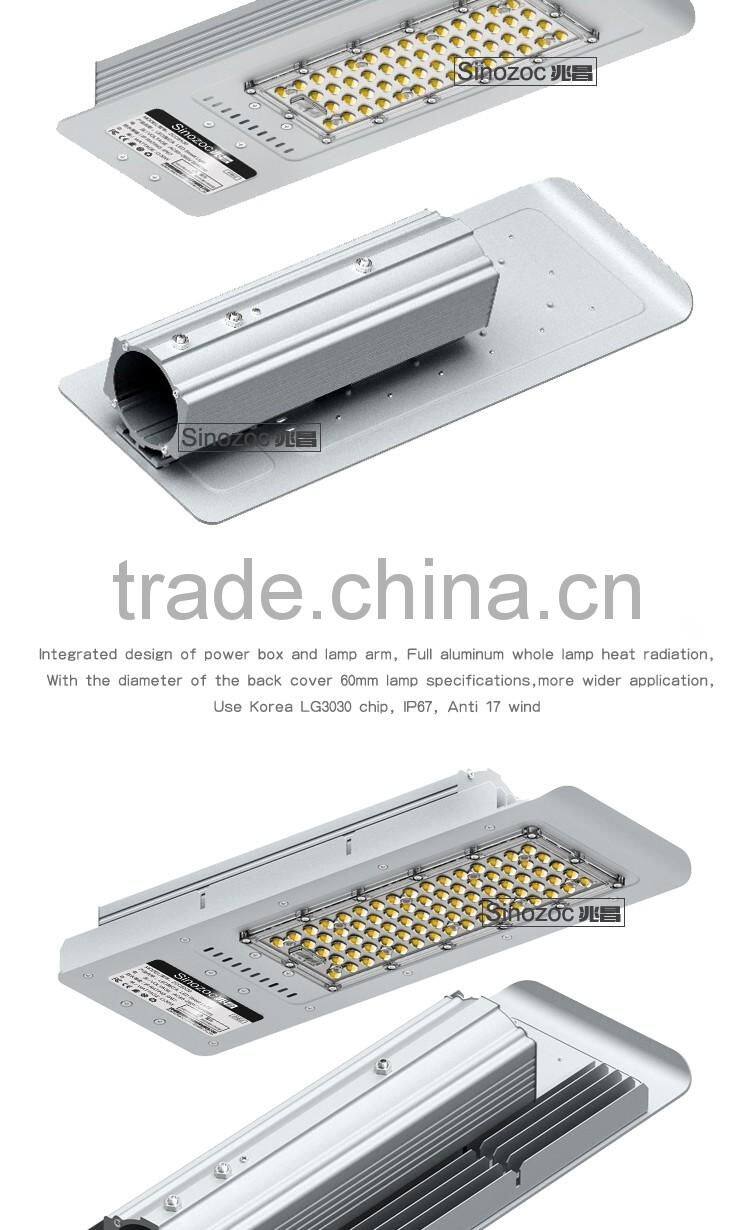 Sinozoc Hot sale waterproof Ip67 outdoor LED street light housing led garden light led road light LED highway lighting
