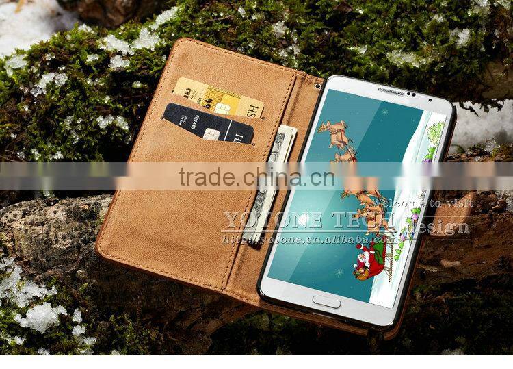 For Samsung Note 3 Case is Luxury Factory Price Light Weight Shockproof Waterproof Sublimation PU Leather Mobile Phone Case