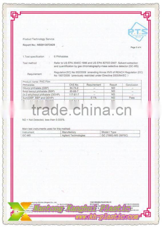 super clear pvc film