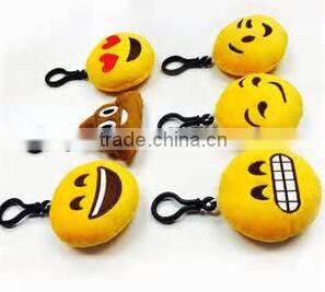 Free sample of key chain emoji/10cm emoji keychains/stuffed emoji keychain
