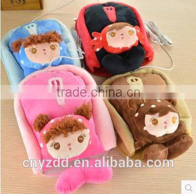 plush warm mouse pads/cold winter warm hand of soft plush mouse pad