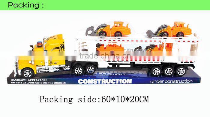 Wholesale diecast trailer truck model toy for sale