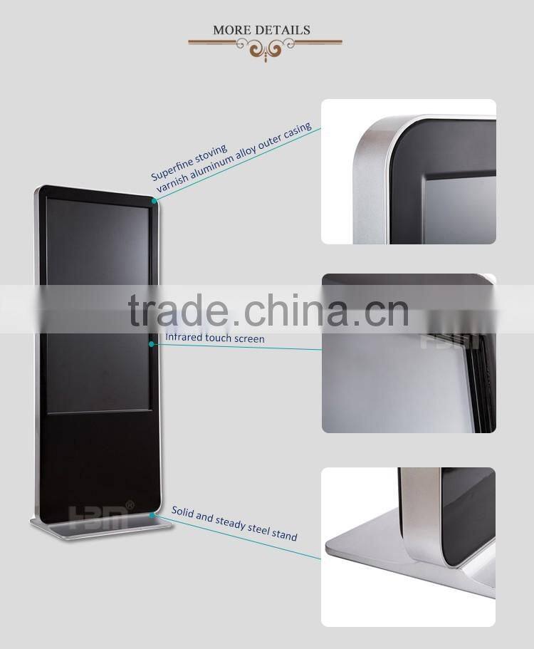 hot sale lcd player windows os kiosk 55 inch floor standing media player