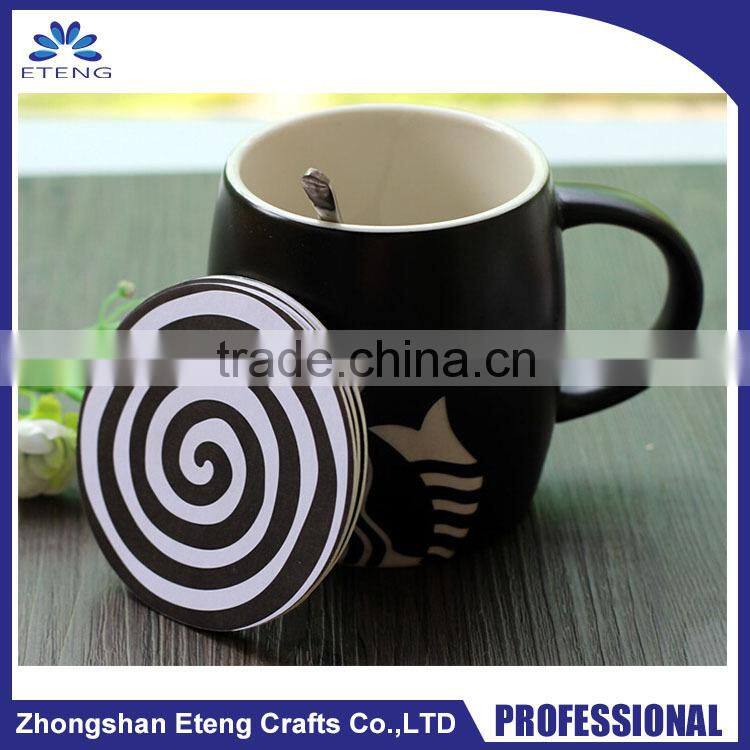 Promotion & Wholesale custom printing absorbent paper coffee coaster