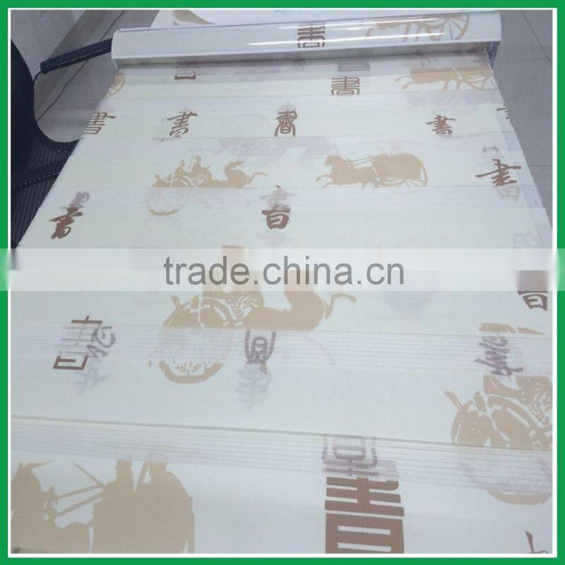 Double Layer Manural Zebra Blind For Living Room