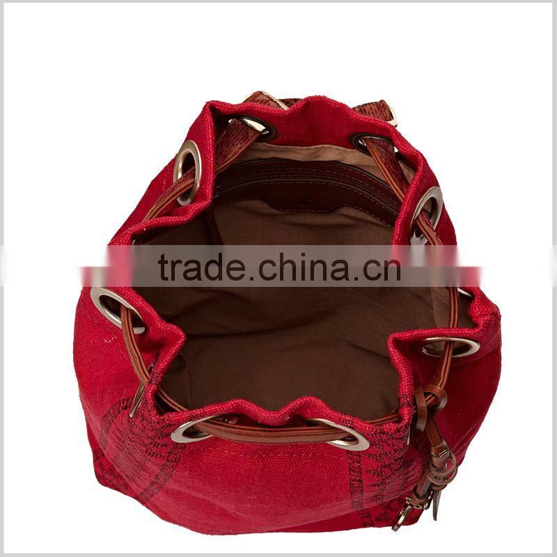small quantity acceptable high quality wholesale custom leather strap backpack production