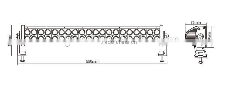 120W 12V 22" super bright led light bar for offroad truck boat