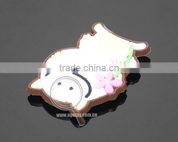 Cute Lovely Cat Shaped Promotional Soft Rubber Injection Molding Animation PVC Cartoon Fridge Magnet
