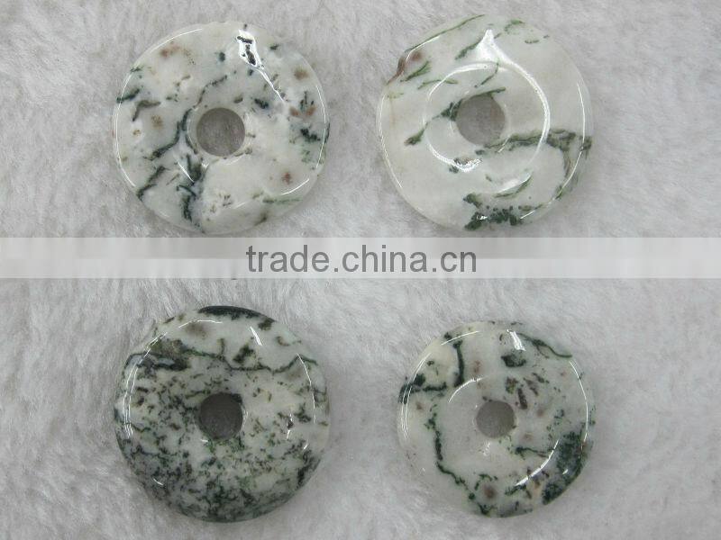 Wholesale different size Tian Shan Blue donut gemstone
