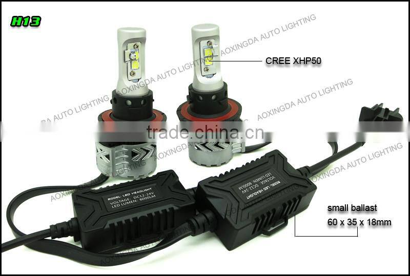 2016 new led headlight CREE XHP50 chip 6000LM G8 H13 Hi/Lo LED headlight bulb conversion kit