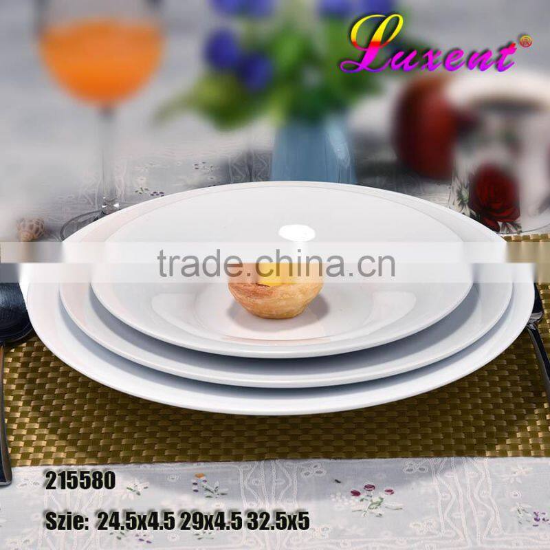 Hotel & home style porcelain tableware,porcelain flsh plate,ceramic deep plate set