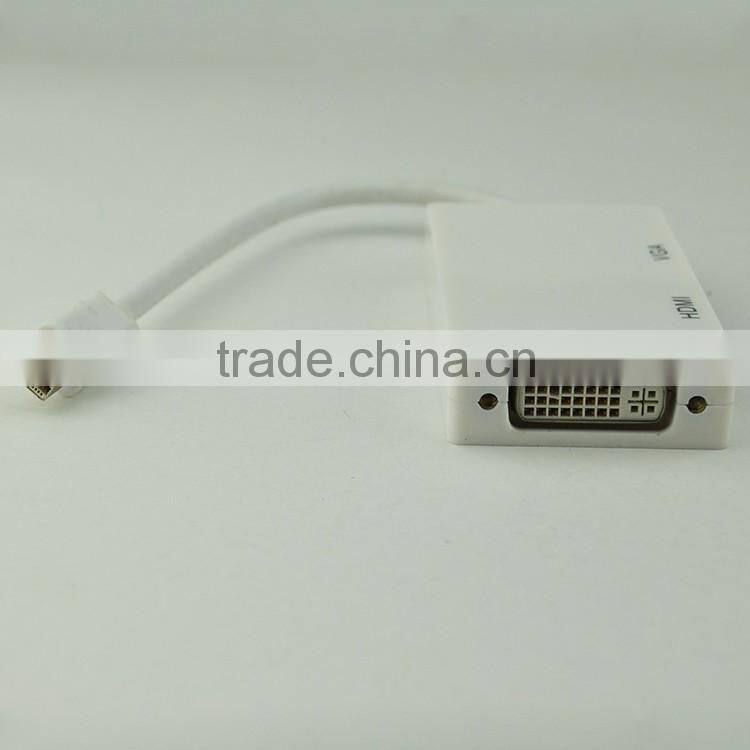 Manufacture price mini dp to hdmi dvi vga adapter cable for computer
