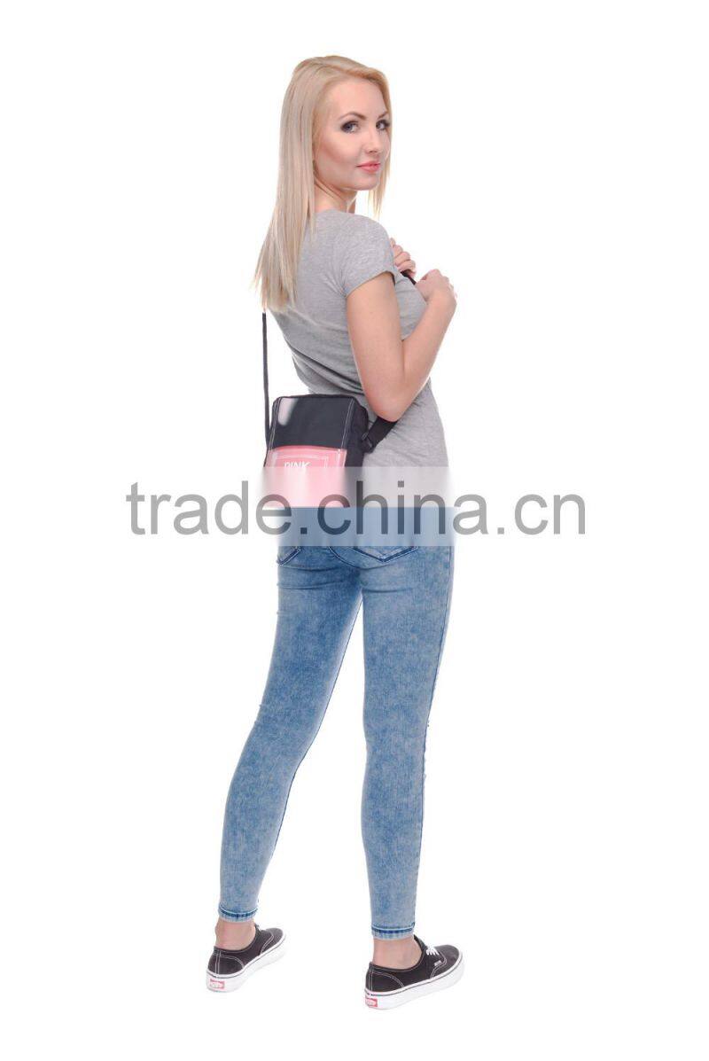 Promotion Fashion 3D sublimation printing Mens Shoulder Bag with factory price