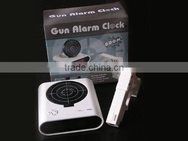Shooting alarm clock