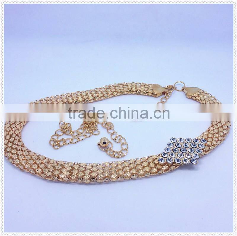 Wholesale Gold Color ladies hotsale long Iron Links Loop Women Jean Fashion Waist Chain For Belt Chain