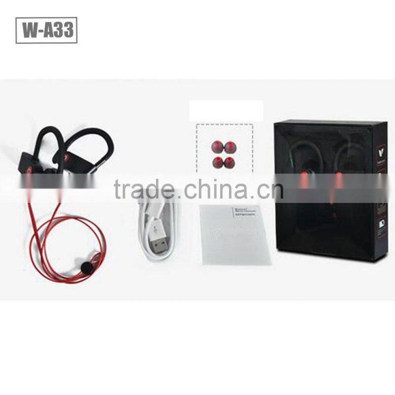 Ear hook bluetooth headphone, unique neck strap design wireless waterproof bluetooth headphone