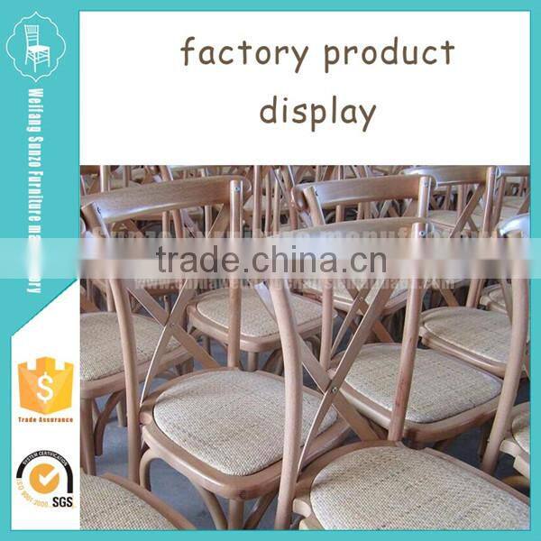 Classic Bistro Super Cross Back Wooden Dining Chairs