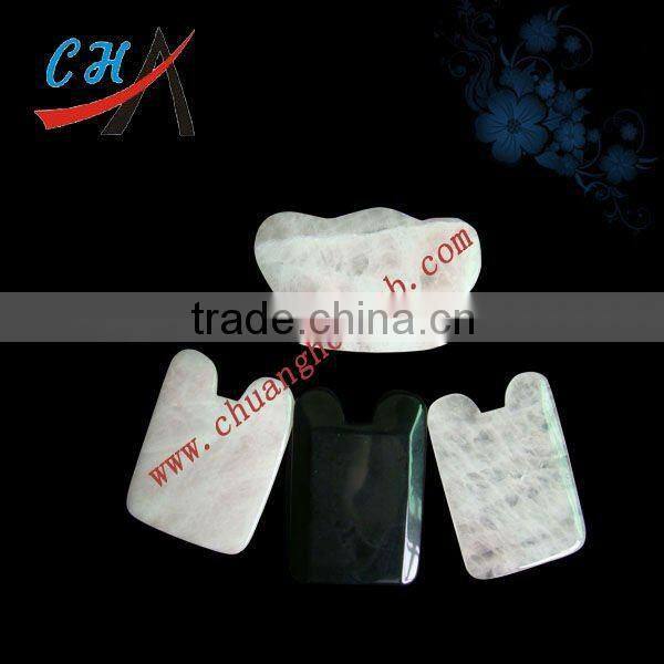 100% natural rose quartz scrapping plate