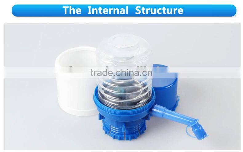 Portable manual water pump for bottled water