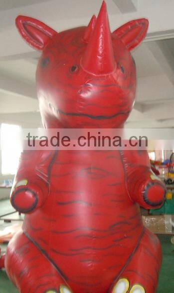 20ft high giant inflatable rhino advertising mascot for sale