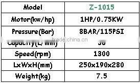 CE SGS 1HP 0.75KW Air Compressor Pump