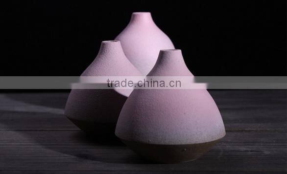 Coarse Pottery Frosted Gradient Ceramic Vase HB11