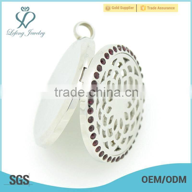 Top sale essential oil diffuser locket,flower shaped pendant necklaces,perfume locket wholesale