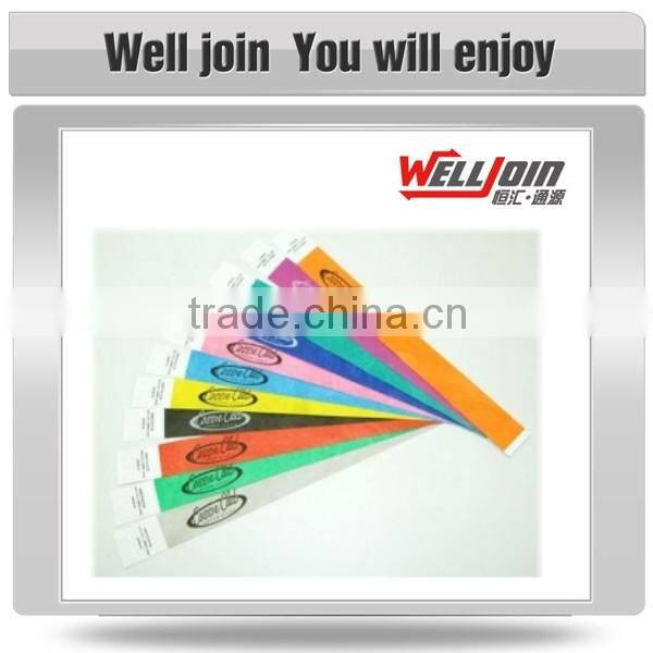 Promotional Printing Logo Tyvek ID Bracelet With Running Number