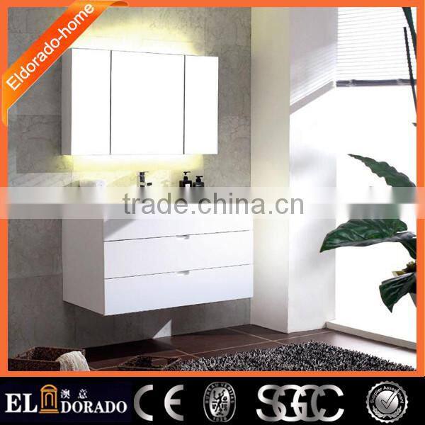 Multi-Layer solid wood Bathroom mirror vanity cabinet Top bath vanity