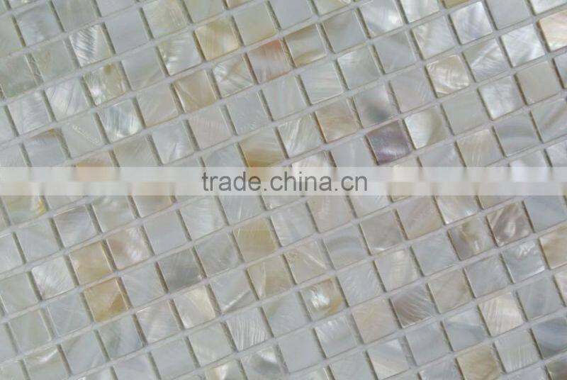 Natural white freshwater shell mosaic tile ,bathroom tile
