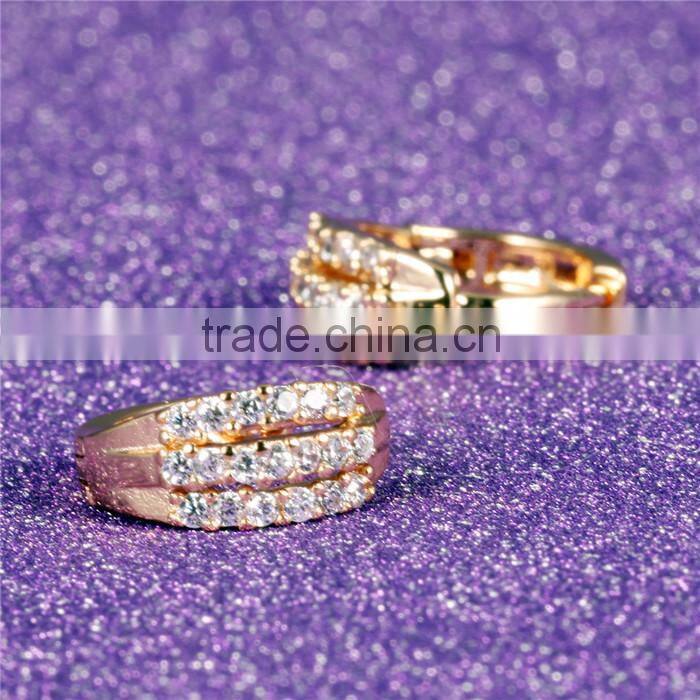 2016 fancy ladies latest design gold earings diamond earring