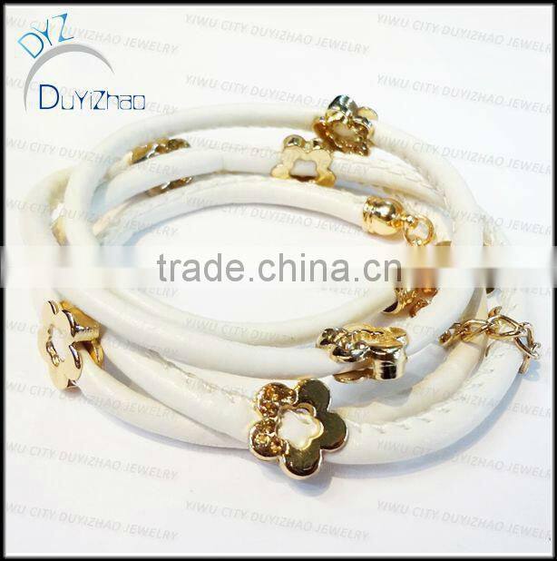 hot sale fashion real leather bracelet spanish leather bracelets