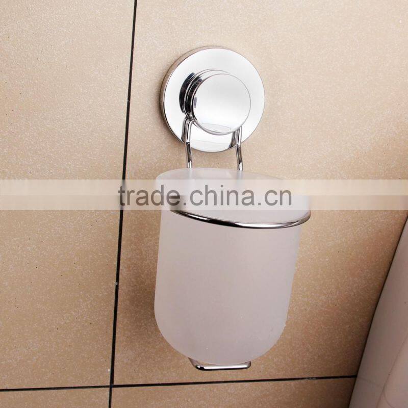 Household cleaning item toilet brush holder with suction cup