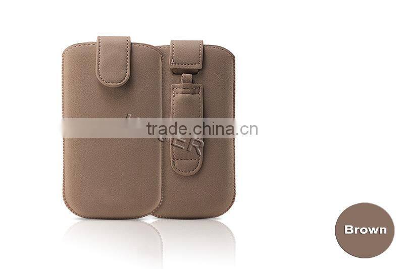 leather phone pouch case for smartphone