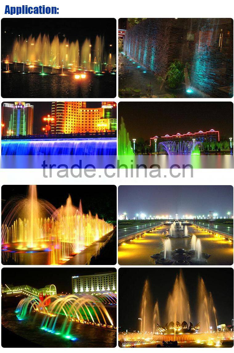 9W colorful changing led underwater light/lamp