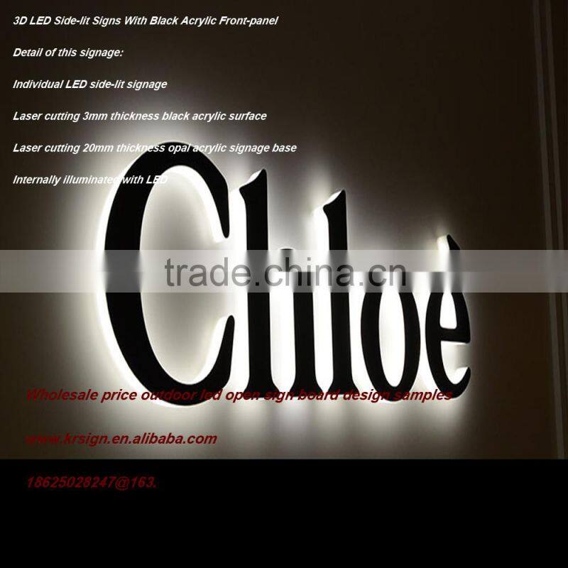 backlit lighted alphabet metal letter sign for building advertising