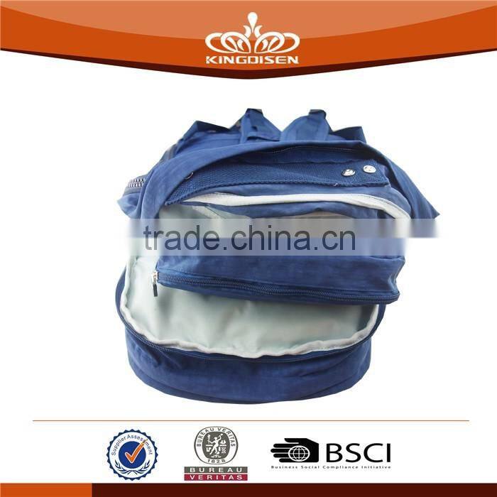 Large capacity durable washer wrinkle fabric computer backpack