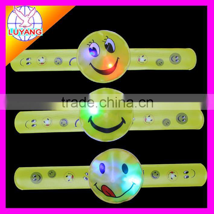 2015 LED soft pvc led slap bracelet for promotion gift PP003