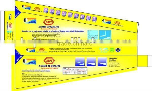 Powder coated air conditioner support