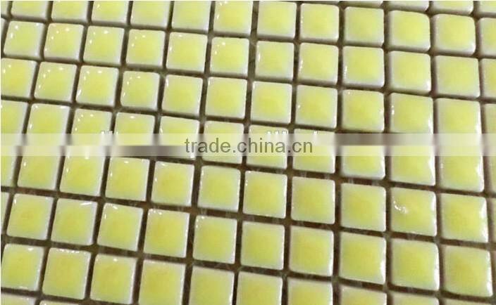 mini 10x10mm gold ceramic mosiac tile
