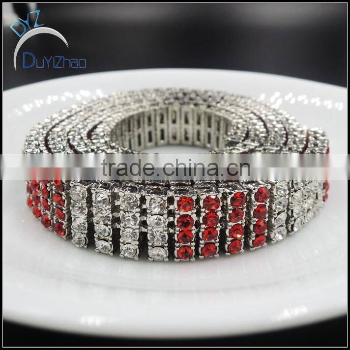 wholesale latest 4 row men's heavy hip hop diamond necklace