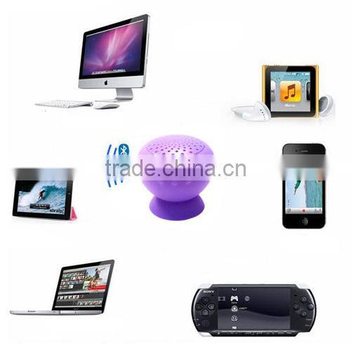 A2 Suction Cup Mini Mushroom Bluetooth Wireless Speaker Amplifier for iPhone iPad