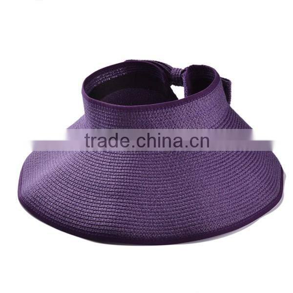 Fashion women straw hat for sale foldable sunscreen beach cap