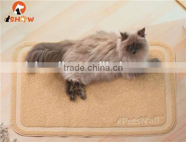 New arrival cat litter sand mat pvc easy to clean dry-beige catch all litter