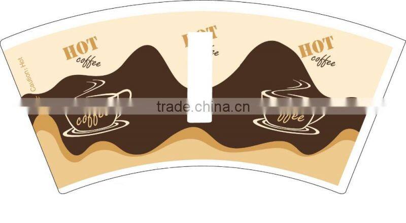 100% wood pulp paper cup raw material/raw material paper cup blank