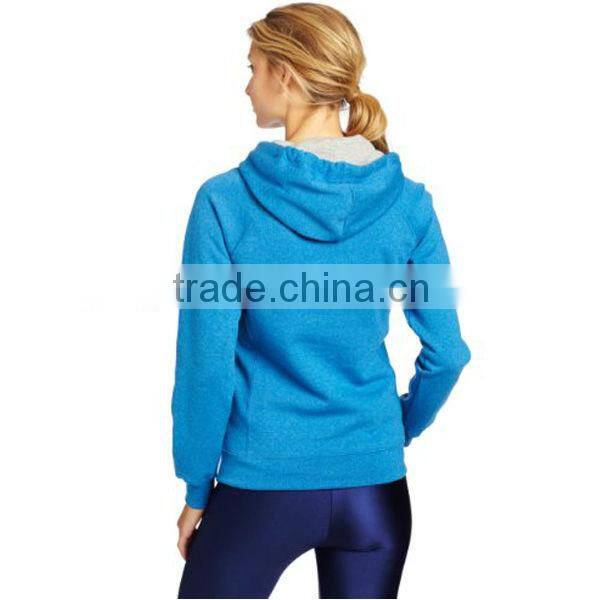 Wholesale women fashion blank hoodies blank women hoodie t-shirt(YCH-B0066)