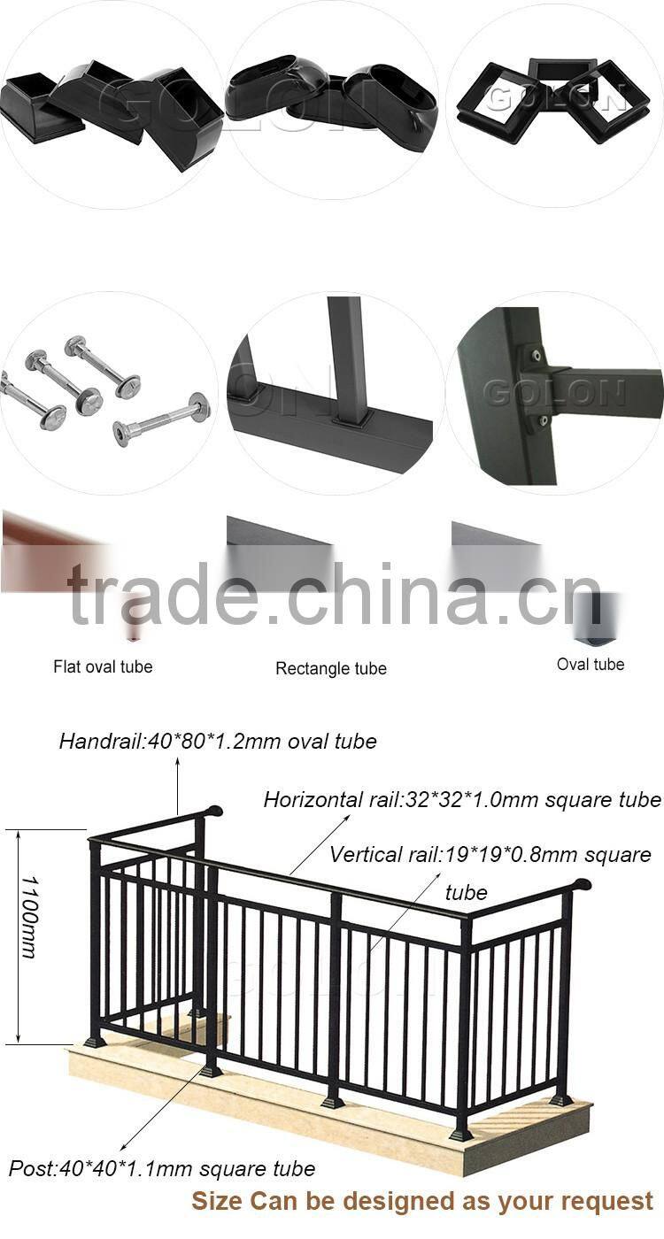 OEM&ODM Welcomed modern wrought iron balcony railings european designs