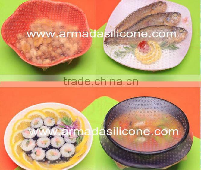 high quality silicone stretch lids FDA/SGS/LFGB approved