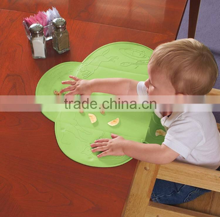 Custom Food Grade Baby Snack Mat Food Mat Silicone Baby Placemat